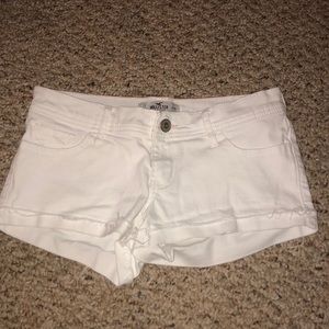 White Hollister Jean shorts